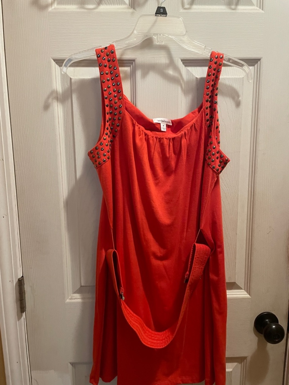 JohnPaulRichard Red Studded Strap Tunic